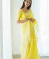 Yellow Cotton Saree | Ethnic Wear for Women