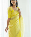 Yellow Cotton Saree | Ethnic Wear for Women