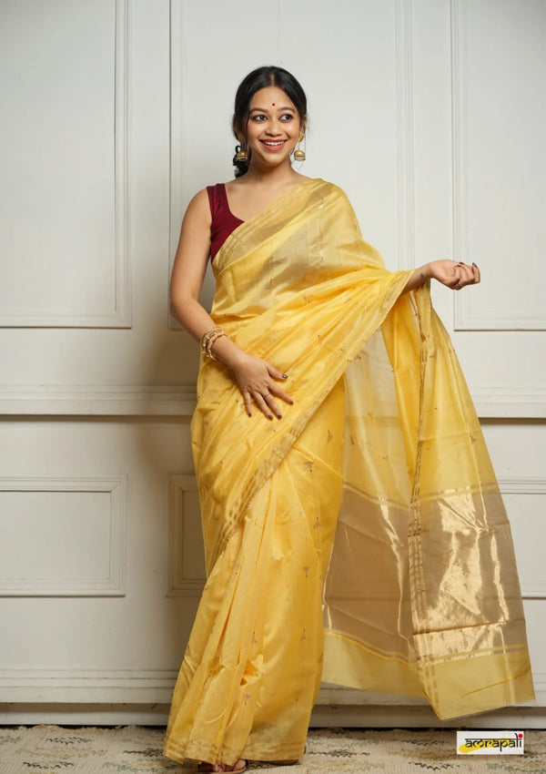 Yellow Cotton Saree | Everyday Ethnic Wear
