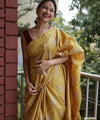 Yellow Cotton Saree | Festival & Ceremony Wear