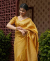 Yellow Jacquard Silk Saree | Festive & Party Wear