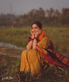 Yellow Jacquard Silk Saree | Festive & Party Wear