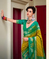 Yellow Jacquard Silk Saree | Wedding & Festive Wear