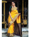 Yellow Jacquard Silk Saree | Wedding & Festive Wear