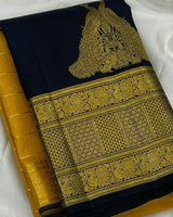 Yellow Kanjivaram Silk Saree | Bridal & Festive Wear