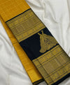 Yellow Kanjivaram Silk Saree | Bridal & Festive Wear