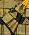 Yellow Kanjivaram Silk Saree | Bridal & Festive Wear