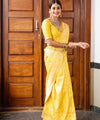 Yellow Kanjivaram Silk Saree | Festival & Ceremony Wear