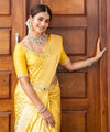 Yellow Kanjivaram Silk Saree | Festival & Ceremony Wear