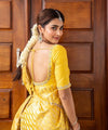 Yellow Kanjivaram Silk Saree | Festival & Ceremony Wear