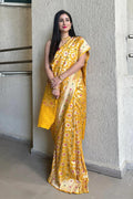 Yellow Paithani Silk Saree | Ethnic Wear for Women
