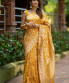 Yellow Paithani Silk Saree | Ethnic Wear for Women