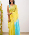 Yellow Sky Cotton Saree | Ethnic Wear for Women