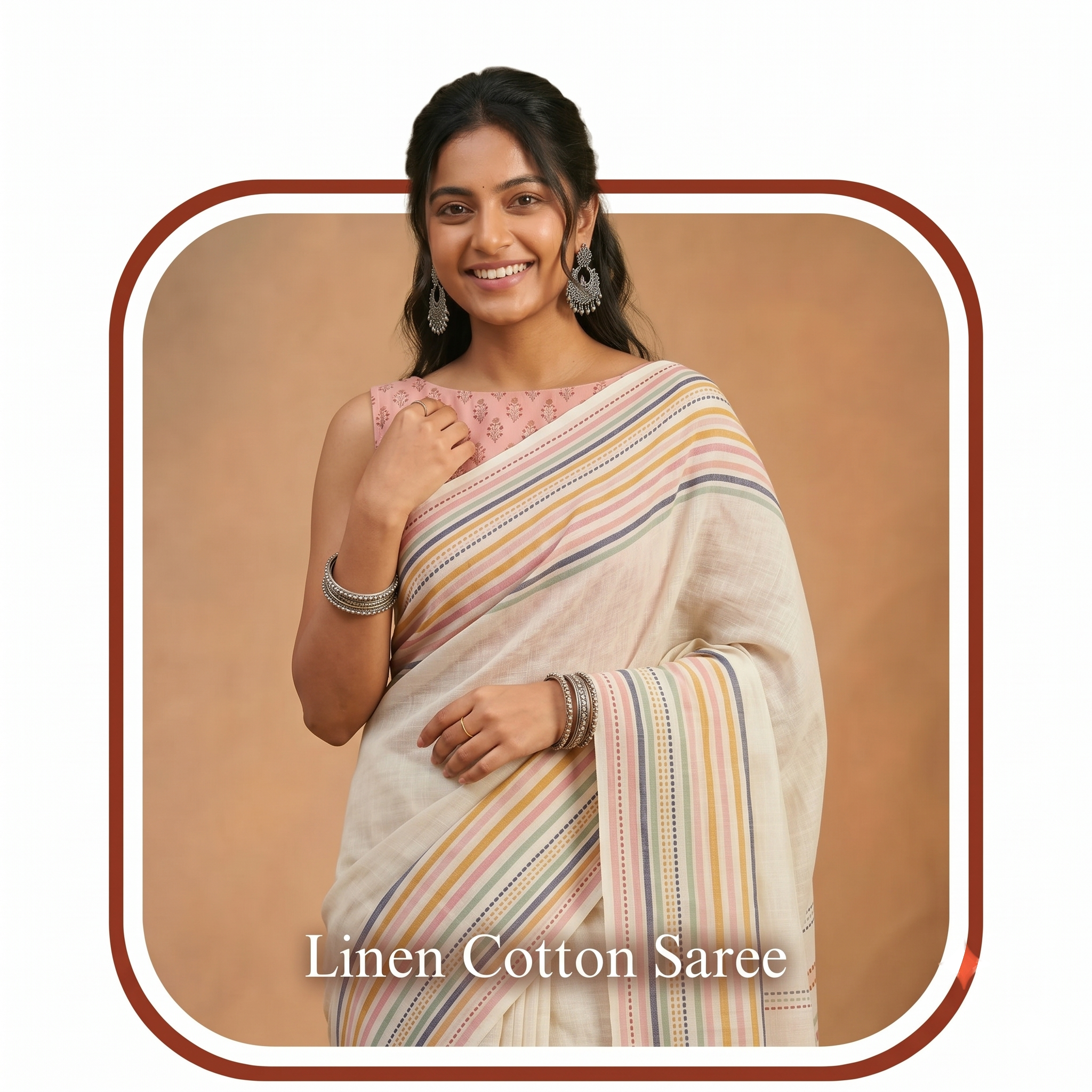 Lilen Cotton Saree